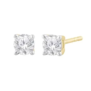 0.30ct Diamond Stud Earrings In 9Ct Yellow Gold