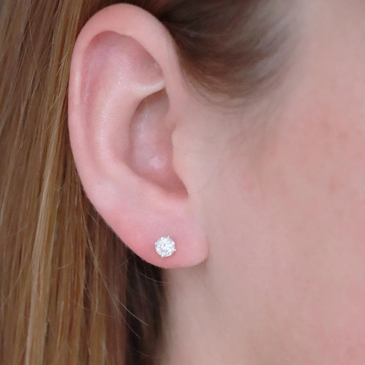 0.75ct Diamond Stud Earrings In 9Ct Rose Gold