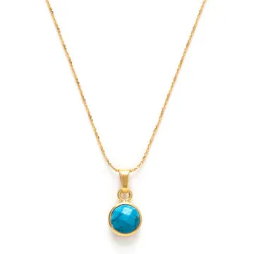14K Gold Plated Birthstone Necklace