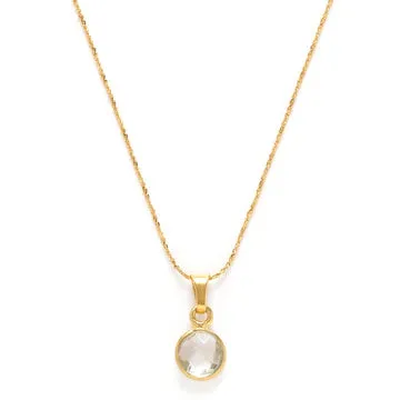 14K Gold Plated Birthstone Necklace
