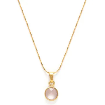 14K Gold Plated Birthstone Necklace