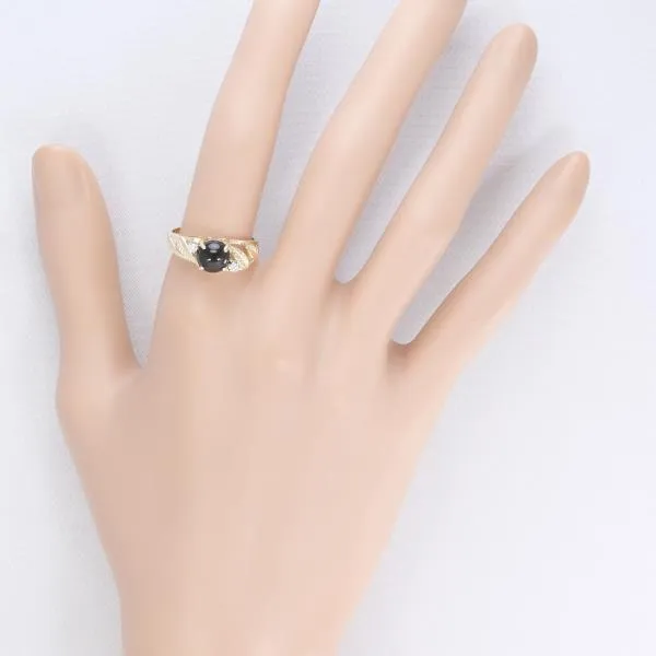 14K YG WG Ring Coral Diamond Jewelry