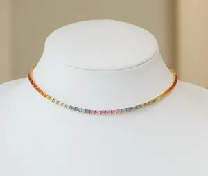 24.00 cts Burmese Fancy Pink Sapphire Necklace