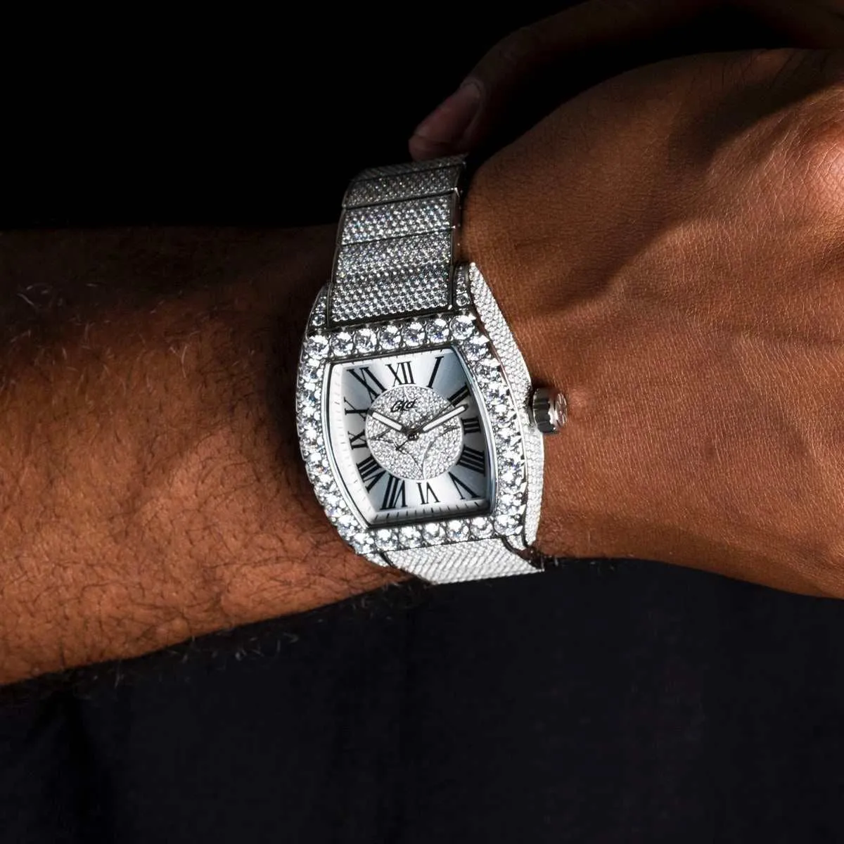 40MM Perennial Era® Watch Center Cluster- Fully Iced