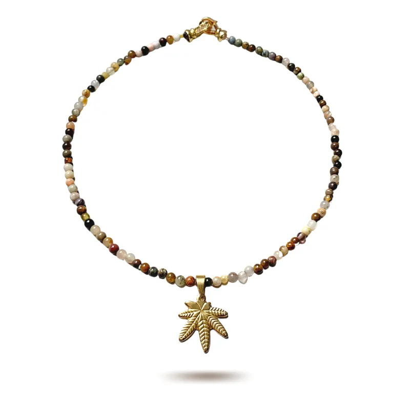 420 Mixed Gems Choker
