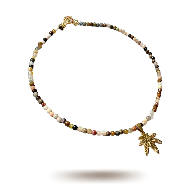 420 Mixed Gems Choker