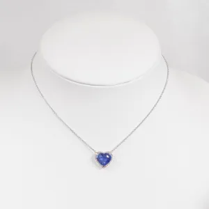 6.55 cts Blue Sapphire Necklace
