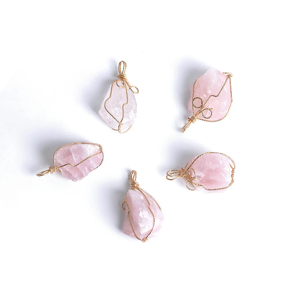 Ancient Infusions Rose Quartz Harmony Pendant: Embrace Self-Love and Inner Serenity