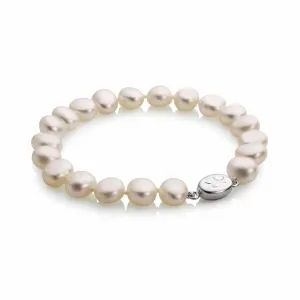 Baroque Freshwater Pearl Bracelet - White - S15S7.5