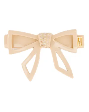 Beige A L’Infini Bow Hair Barrette