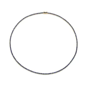 BLUE SAPPHIRE HEPBURN CHOKER 16"