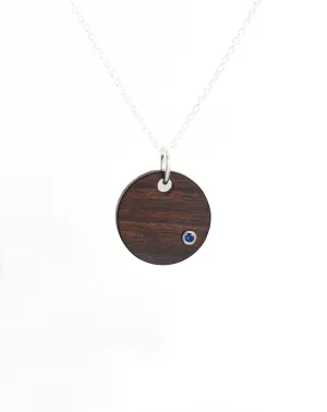 BLUE SAPPHIRE ROUND - White Gold