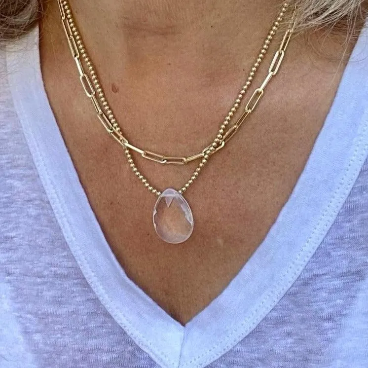 Crystal Gold Necklace - Kali