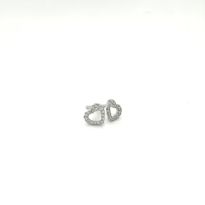 Diamond Heart Earrings at Regard Jewelry in Austin Texas