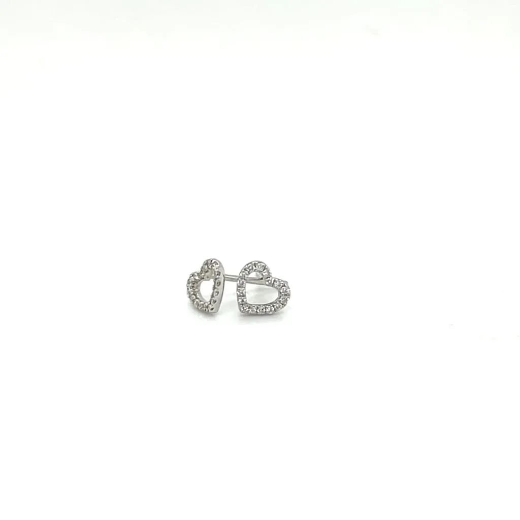 Diamond Heart Earrings at Regard Jewelry in Austin Texas