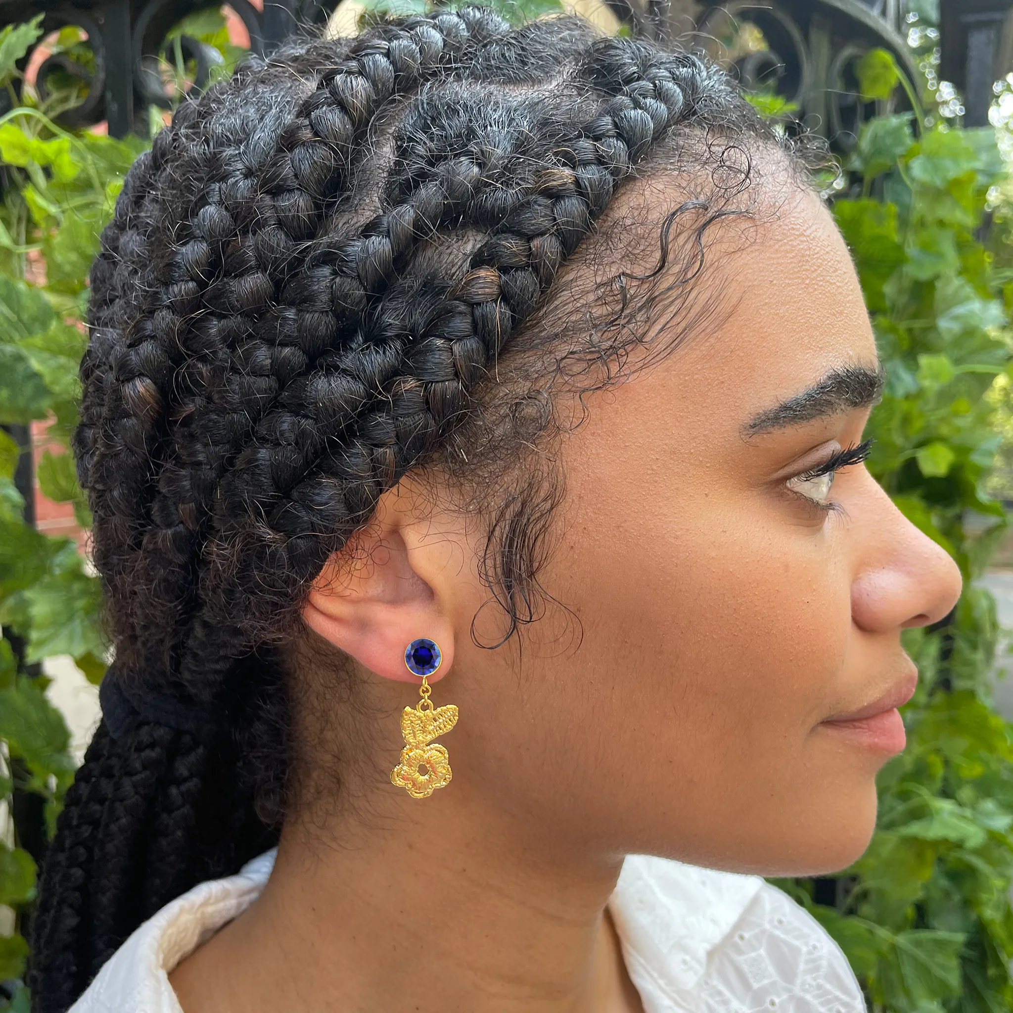Elaine Sapphire earrings