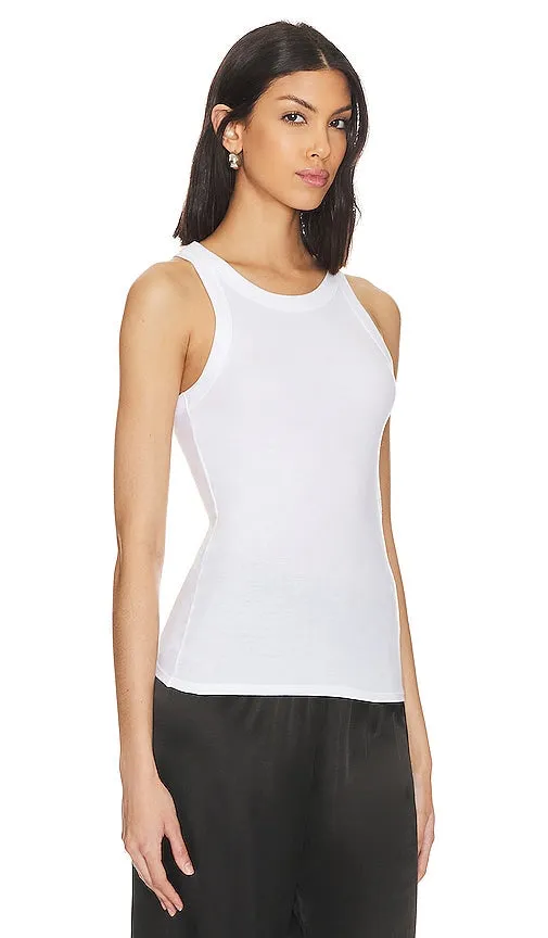 Enza Costa Bold Sheath Tank in White