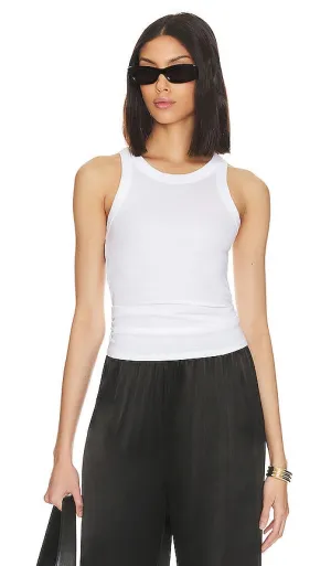 Enza Costa Bold Sheath Tank in White