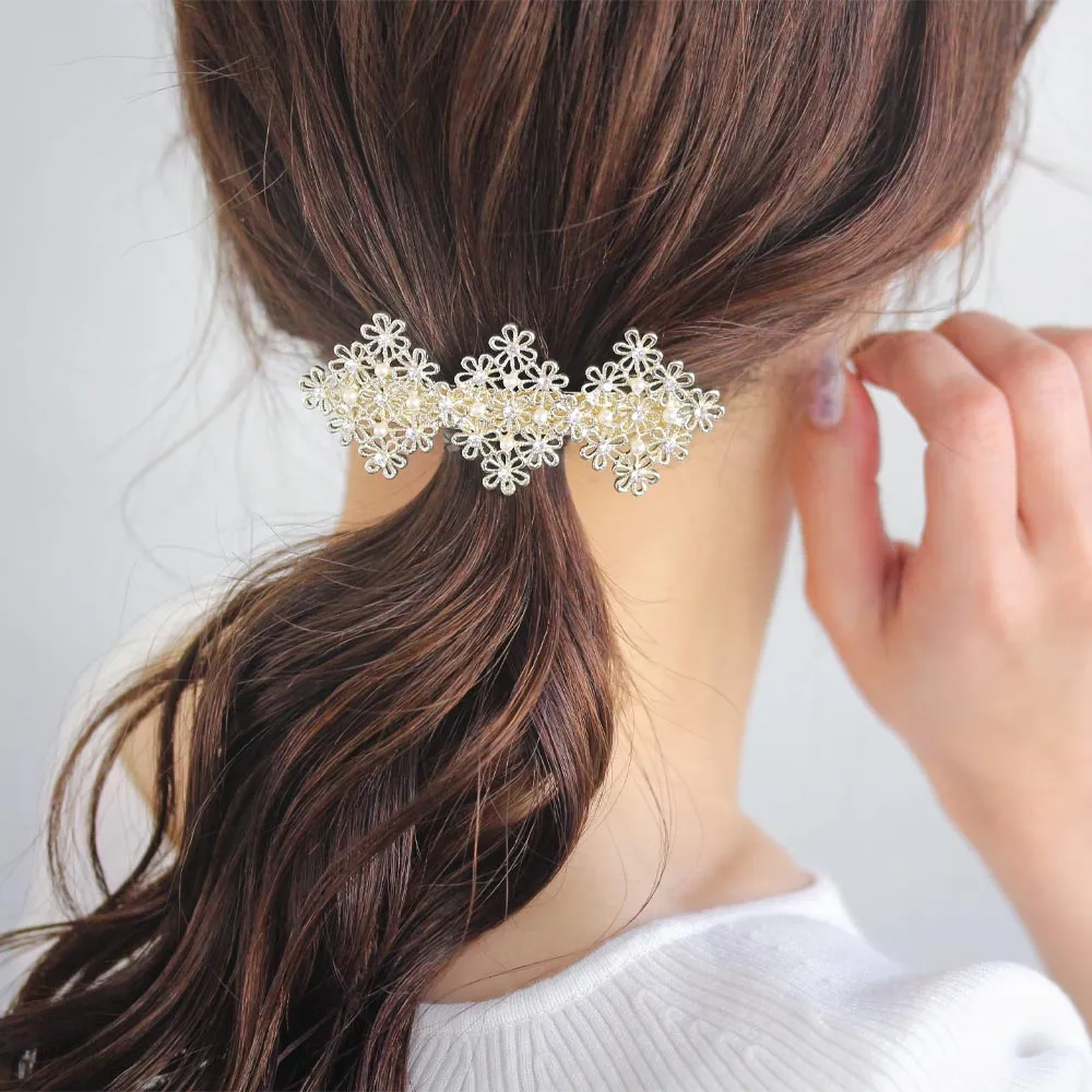 Floral Race Hair Barrette