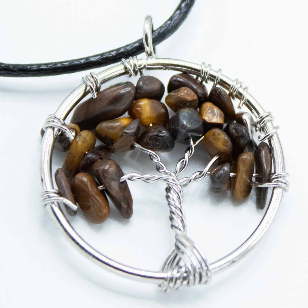 Gemstone Necklace Pendants - Tree of Life Jewellery - Spiritual Gifts