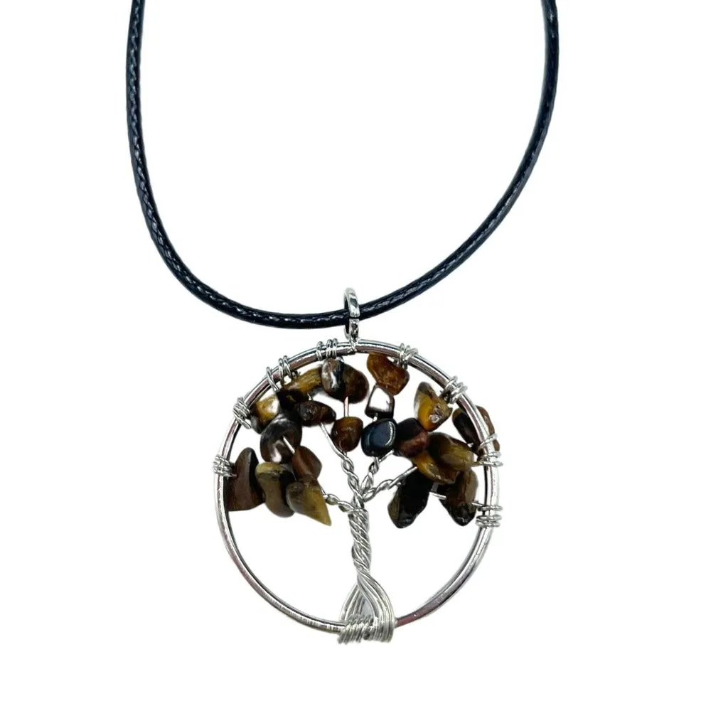 Gemstone Necklace Pendants - Tree of Life Jewellery - Spiritual Gifts