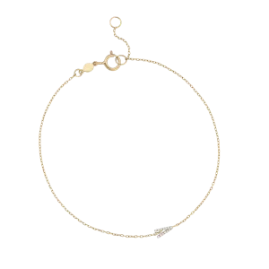 Gemstone Pavé Alphabet Bracelet