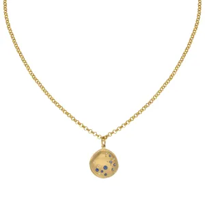 Luna Seafoam Star Coin Rolo Necklace