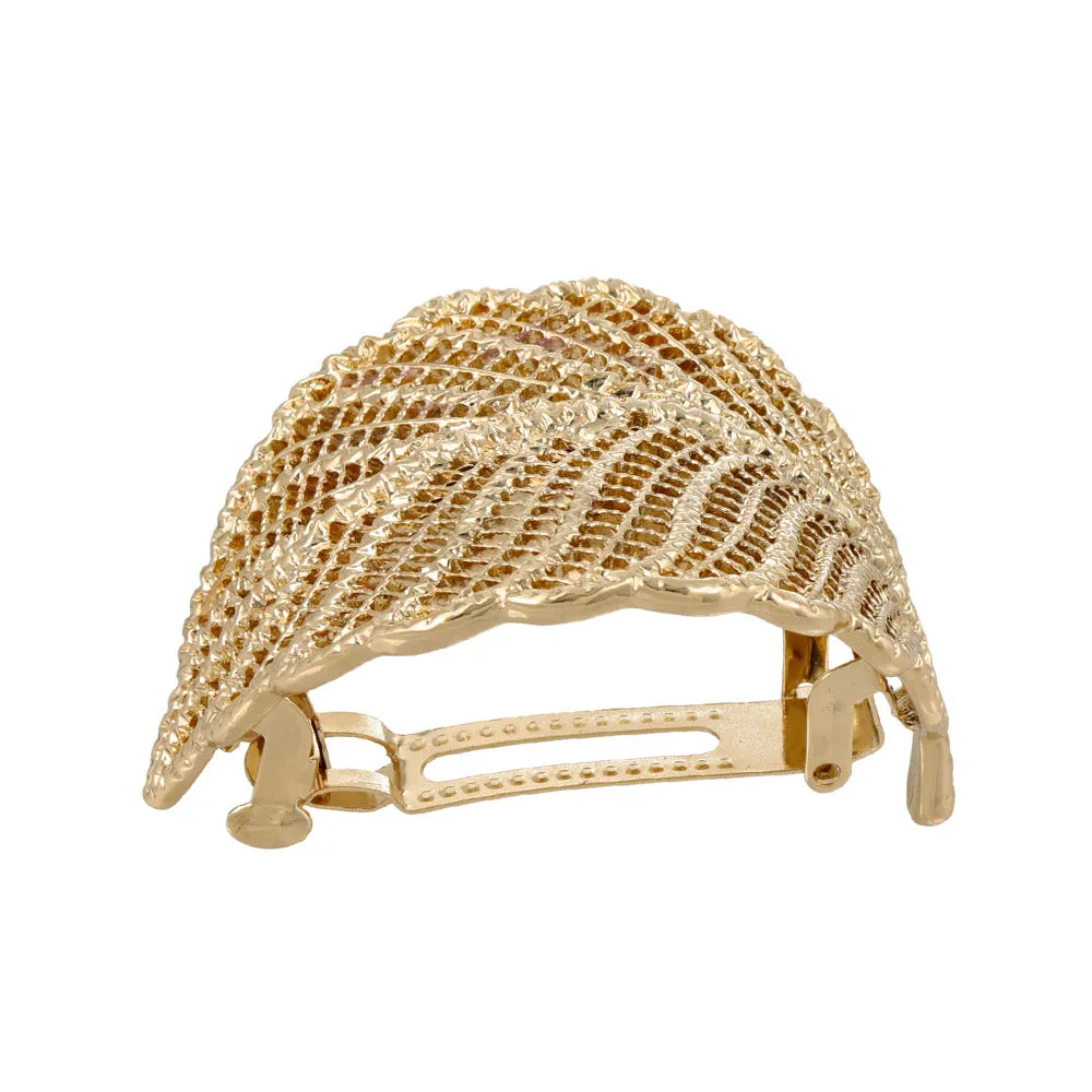 Mesh Leaf Hair Barrette