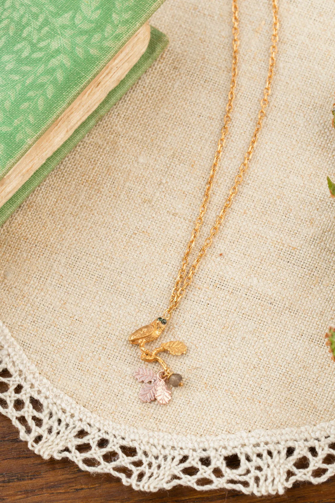 Owl On Perch Pendant