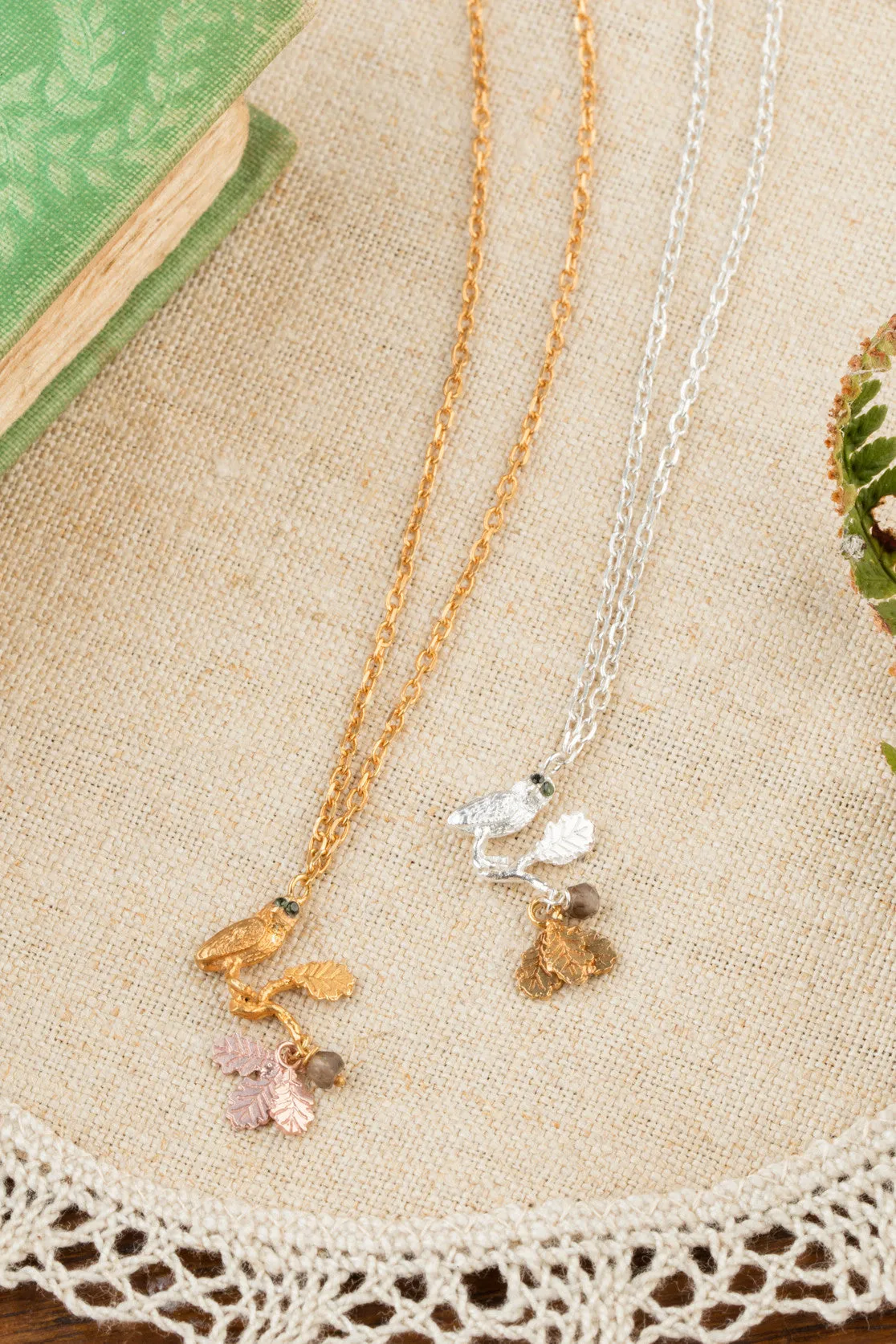 Owl On Perch Pendant