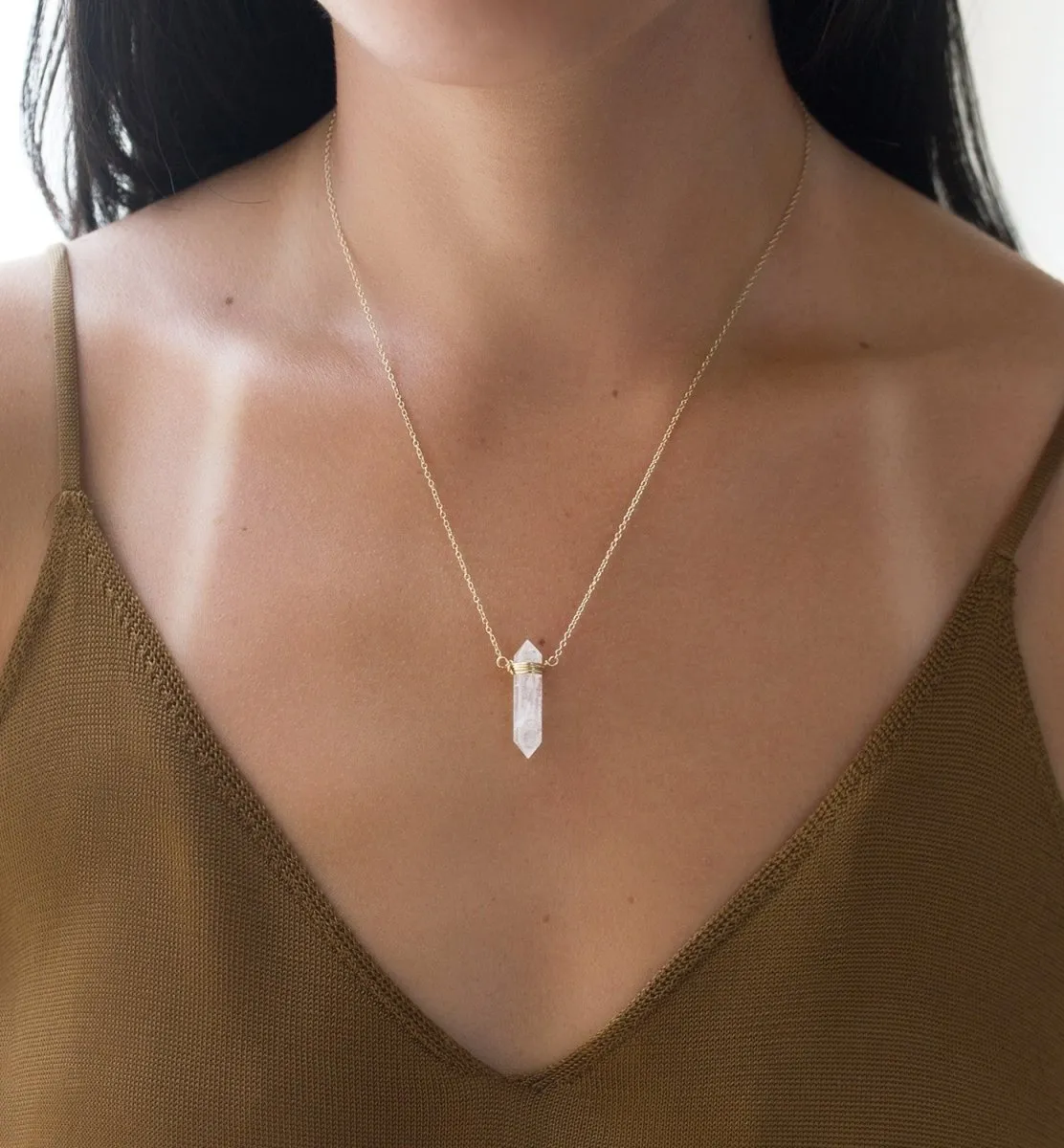 Quartz Pendant Necklace