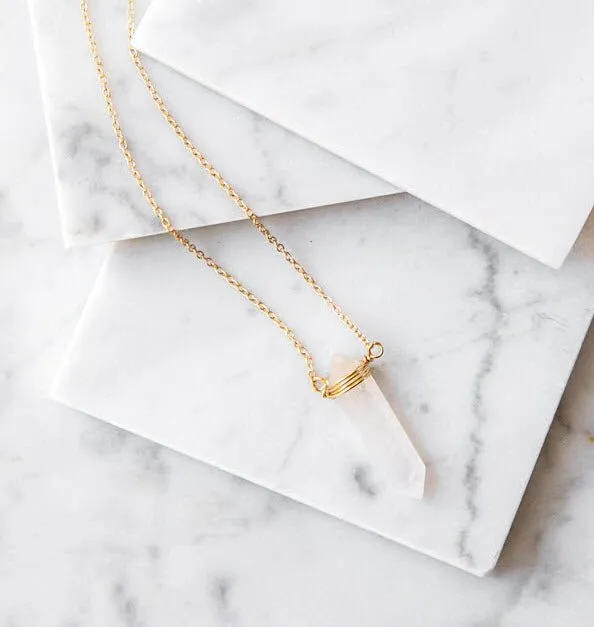 Quartz Pendant Necklace