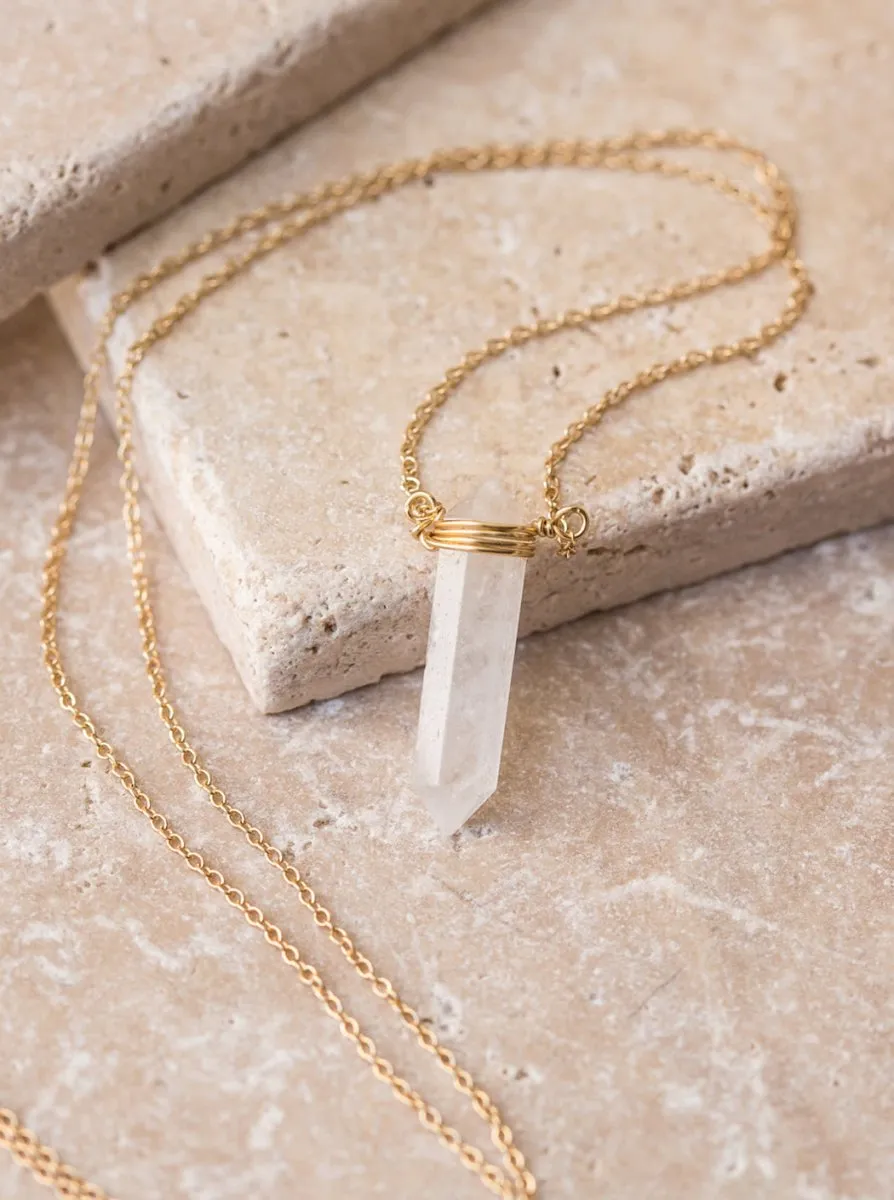 Quartz Pendant Necklace