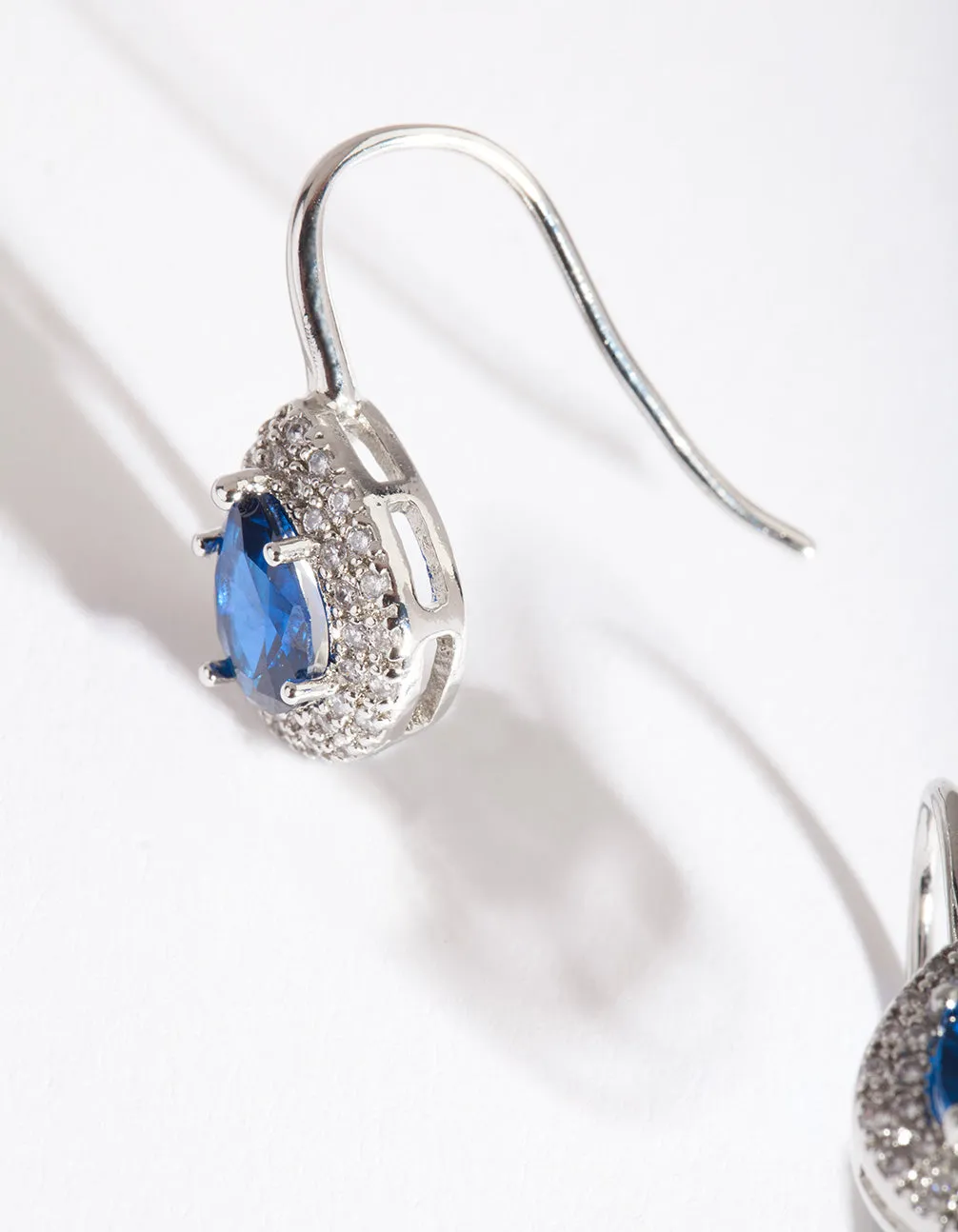 Sapphire Pear Drop Earring