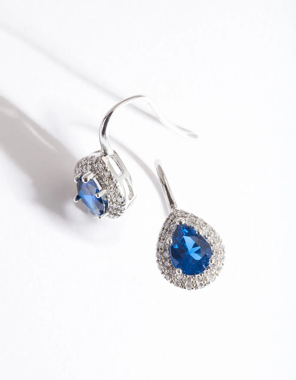 Sapphire Pear Drop Earring
