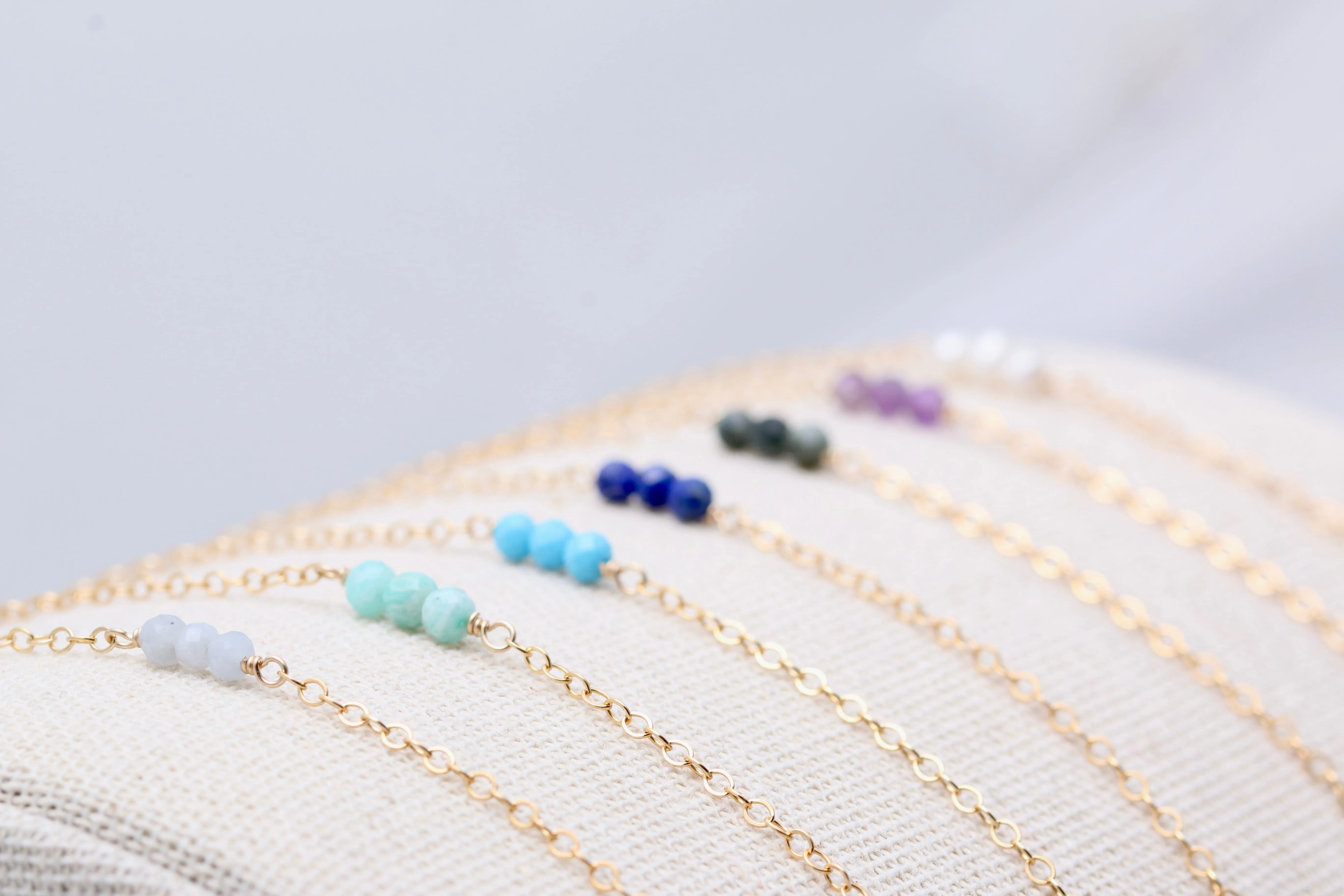 Triple Gemstone Bracelet