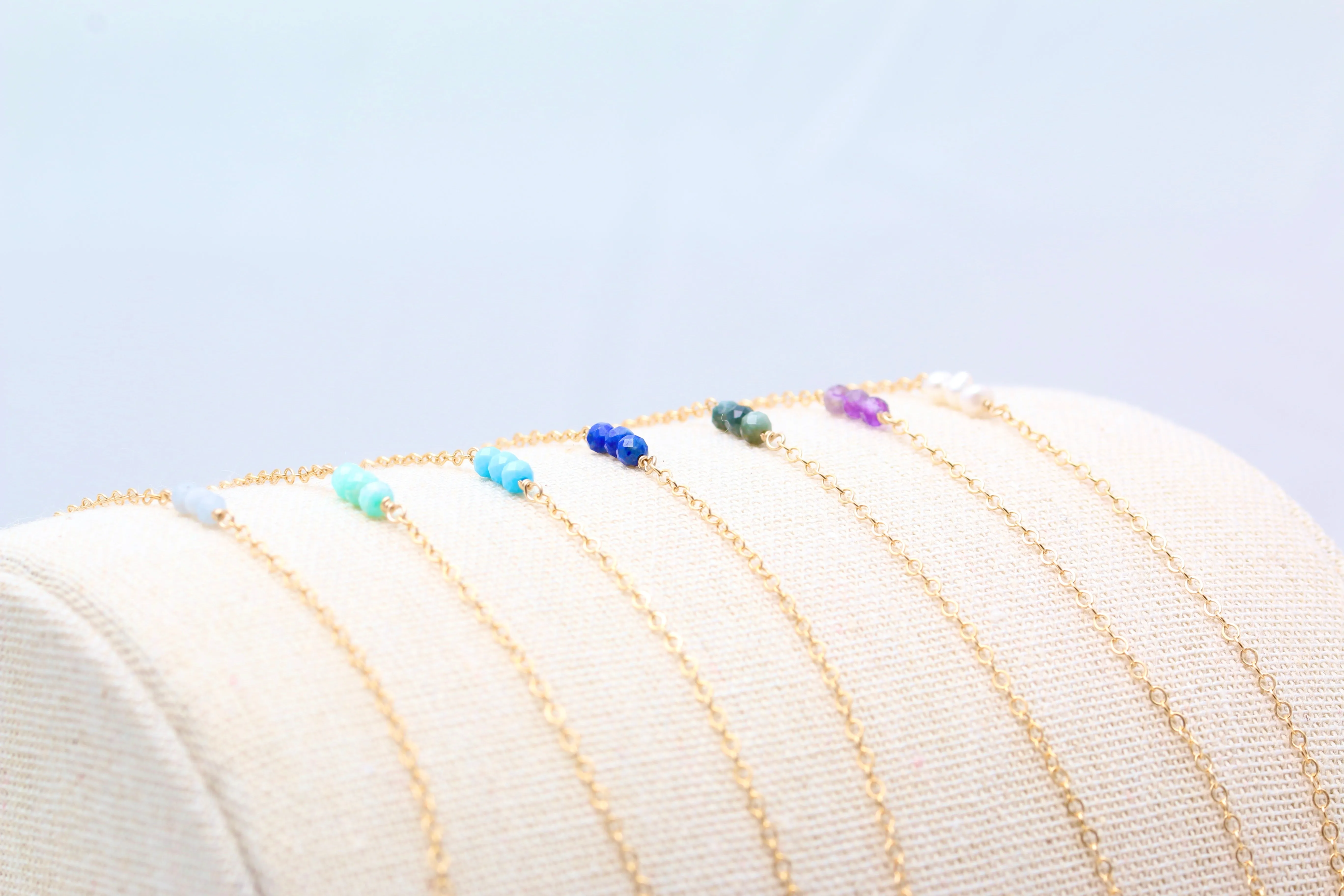 Triple Gemstone Bracelet