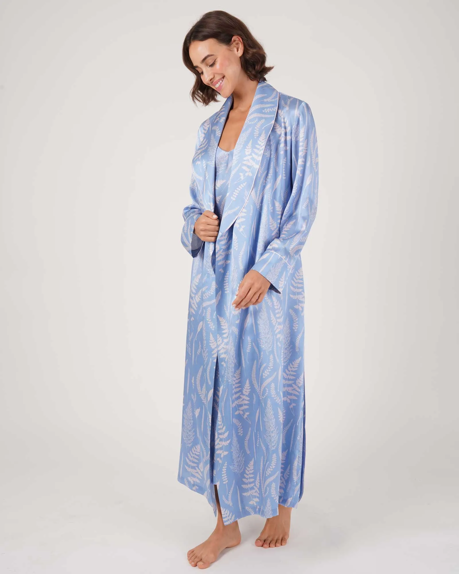 Women's Silk Dressing Gown - St. Ives